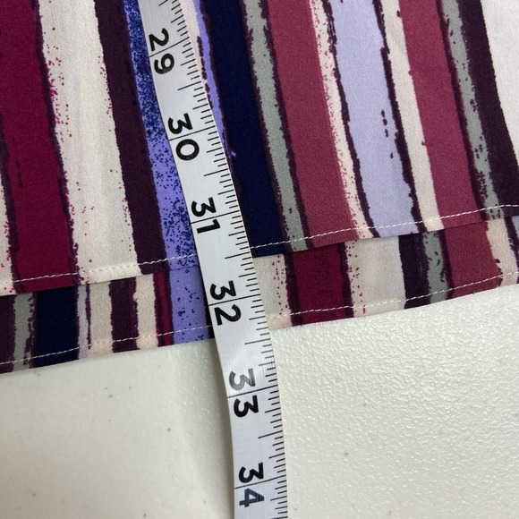 Alex Marie Size Large 2 Piece Top and Wrap Skirt Striped Lagenlook boho modern - Picture 14 of 15